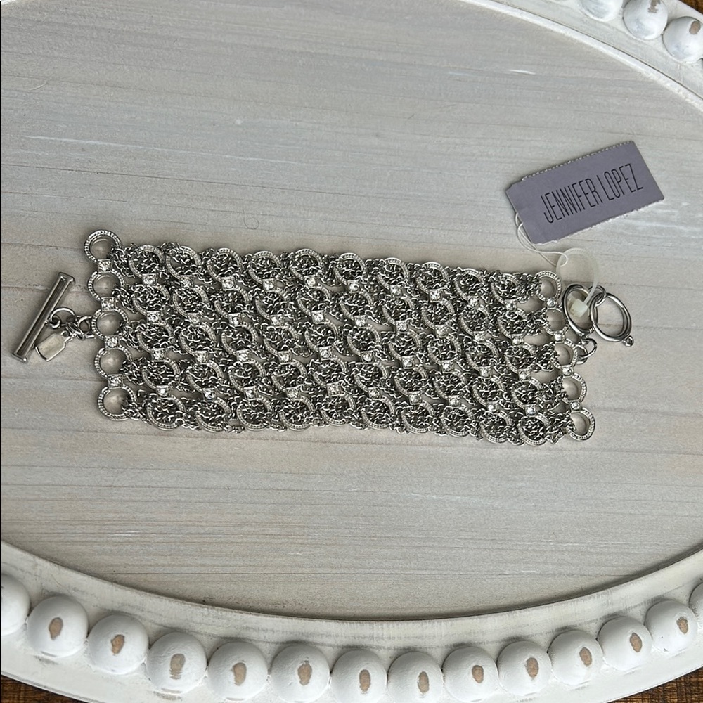 Jennifer Lopez Silver Bracelet